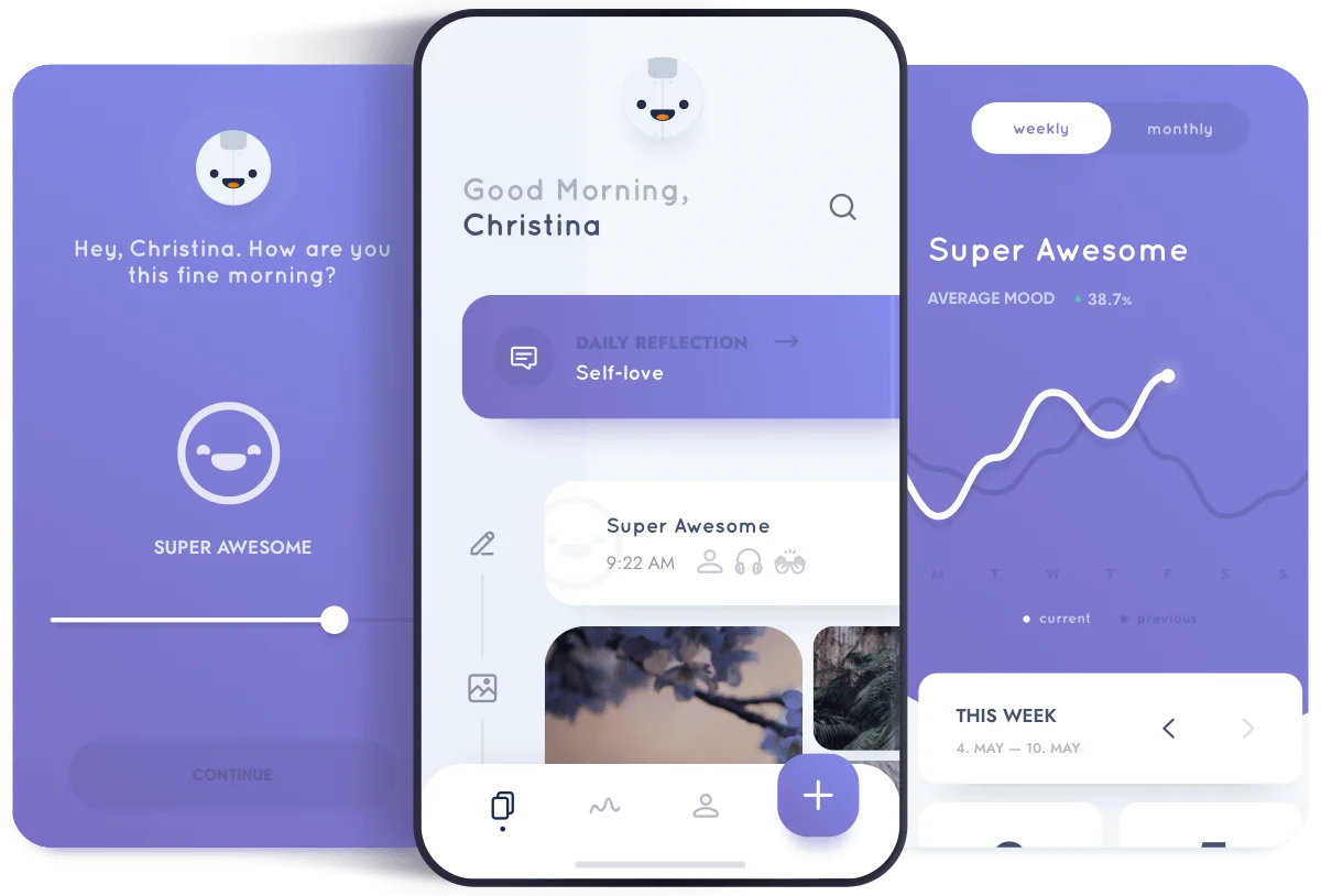 Reflectly app screenshot
