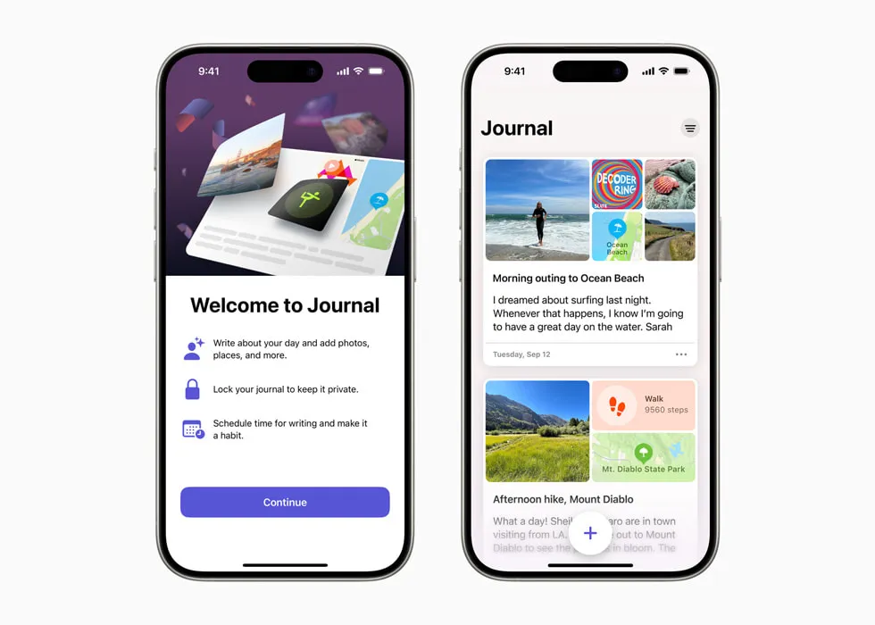 Apple Journal app screenshot